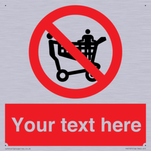 Custom No Climbing on Trolley Sign